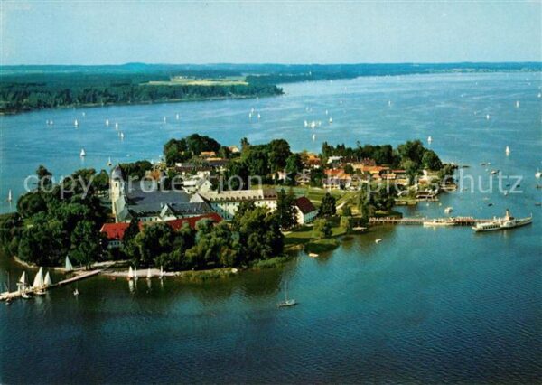 Fraueninsel Chiemsee Kloster Frauenwörth Fliegeraufnahme