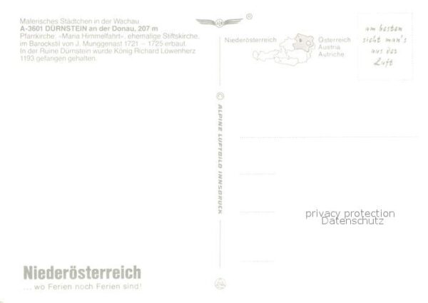 Duernstein Wachau Fliegeraufnahme – Bild 2