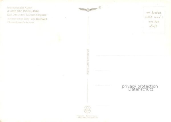 Bad Ischl Salzkammergut Dachstein Fliegeraufnahme – Bild 2