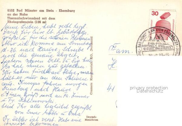 Bad Muenster Stein Ebernburg Thermalschwimmbad Rheingrafenstein – Bild 2