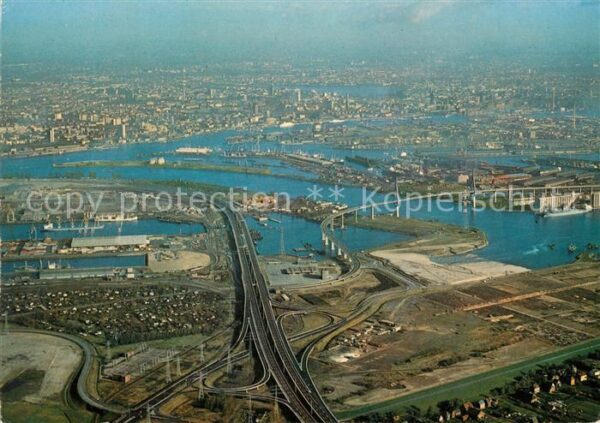 Hamburg Köhlbrandbrücke Hafen