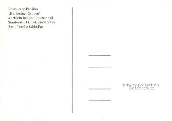 Karlstein Oberbayern Restaurant-Pension Karlsteiner Stuben – Bild 2