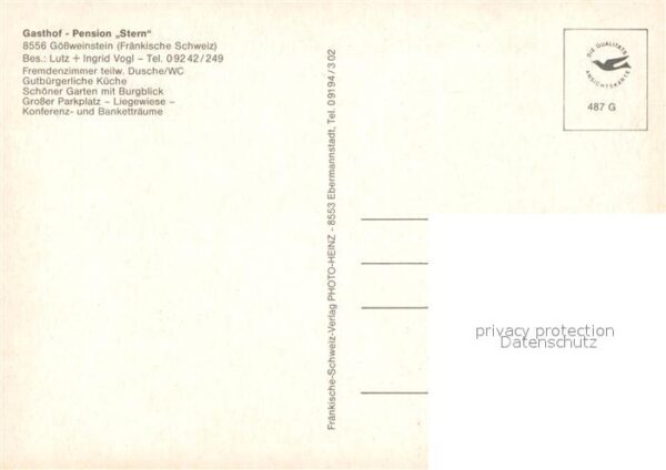 Goessweinstein Gasthof-Pension Stern – Bild 2