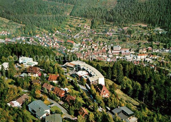 Wildbad Schwarzwald Höhenkurgebiet Sommerberg Fliegeraufnah