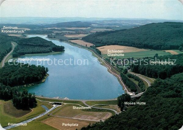 Schieder-Schwalenberg Emmerstausee Fliegeraufnahme