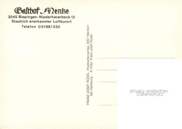 Niederhaverbeck Gasthof Menke – Bild 2
