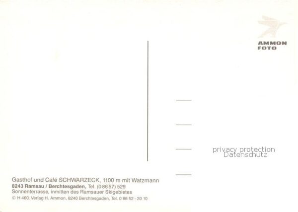Ramsau Berchtesgaden Gasthof-Cafe Schwarzeck Watzmann – Bild 2