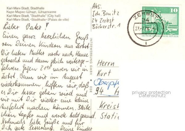 Karl-Marx-Stadt Stadthalle – Bild 2