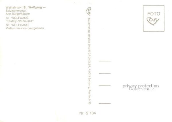 St Wolfgang Salzkammergut Alte Bürgerhäuser – Bild 2