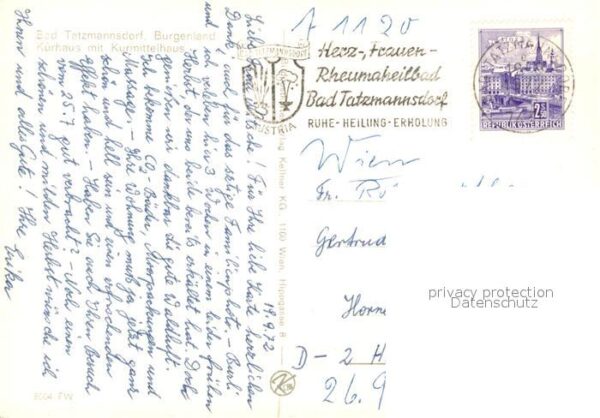 Bad Tatzmannsdorf Burgenland Kurhaus Kurmittelhaus – Bild 2