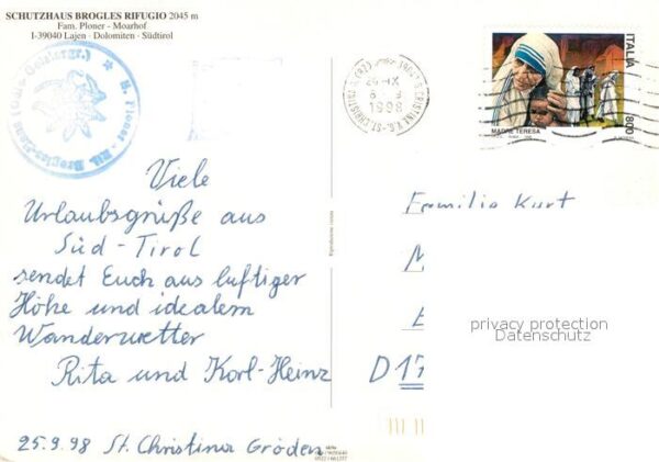 Lajen Bozen Schutzhaus Brogles Rifugio – Bild 2