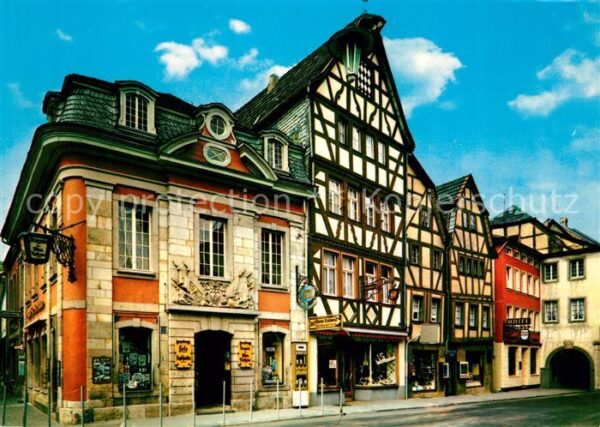 Ahrweiler Ahr Reizvolle Häusergruppe Marktplatz