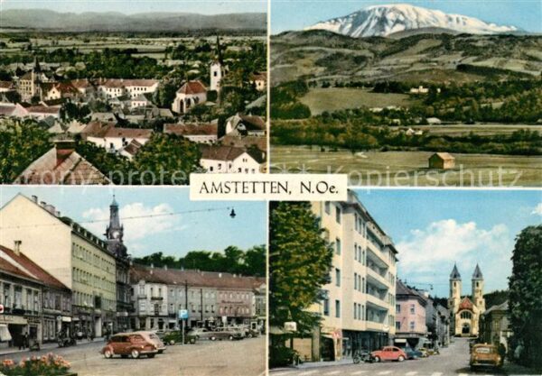 Amstetten Niederoesterreich Hauptplatz Bahnhofstrasse