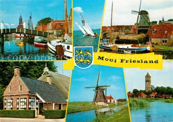 Friesland Niederlande Windmühle Hafen