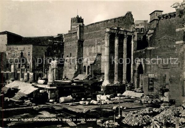 Roma Rom Foro di Augusto Con Il Tempio di Marte