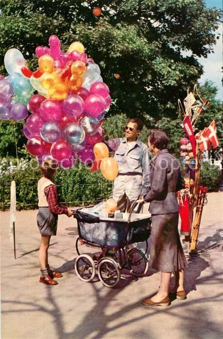Kinderwagen Kopenhagen Luftballonverkäufer
