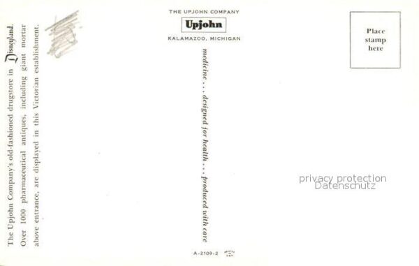 Apotheke The Upjohn Company Kalamazzo Michigan D – Bild 2