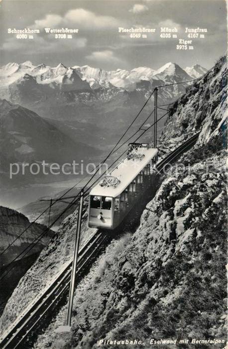 Zahnradbahn Pilatusbahn Eselwand Berneralpen Pilatu