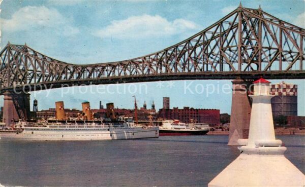 Bruecken Bridges Ponts Jacques Cartier Bridge Montreal Ocean L