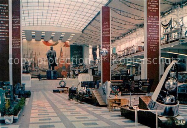 Exposition Universelle Bruxelles 1958 Pavillon de l'U.R.S.S. Deux Spoutniks