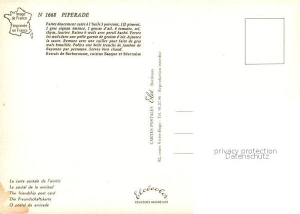 Lebensmittel Piperade Basquaise – Bild 2