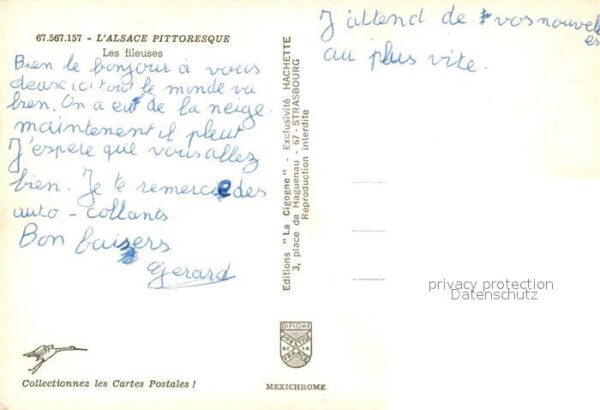 Trachten Alsace Les Fileuses Spinnrad – Bild 2