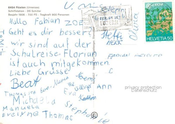 Dampfer Seitenrad DS Schiller Flüelen Urnersee – Bild 2