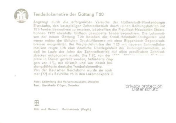 Lokomotive Tendenlokomotive Gattung T 20 77002 – Bild 2