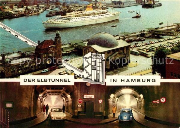 Schiffe Ships Navires Hamburg Elbtunnel Hafen