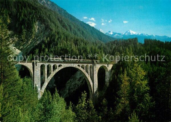 Viadukte Viaduc Wiesner Viadukt Rhätische Bahn Tinzenho