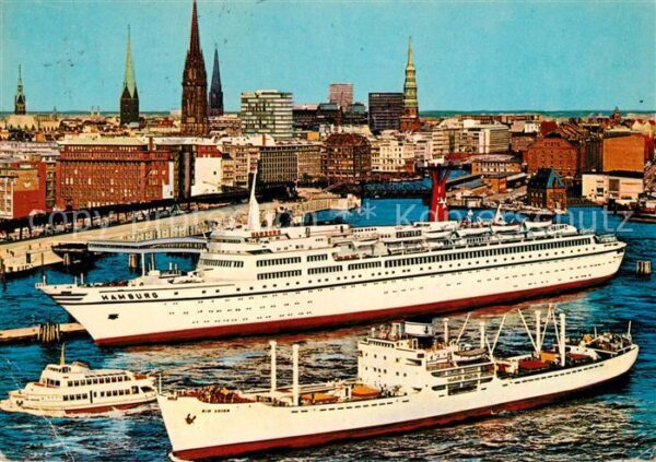 Schiffe Ships Navires TS Hamburg Überseebrücke