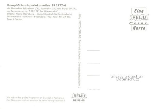 Lokomotive Dampf-Schmalspurlokomotive 991777-4 Obe – Bild 2