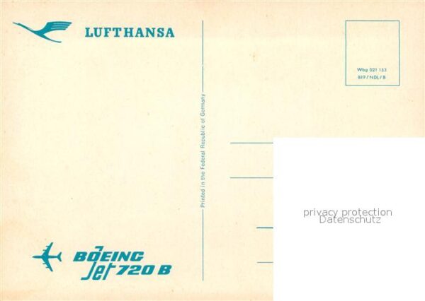 Lufthansa Boeing Jet 720 B – Bild 2