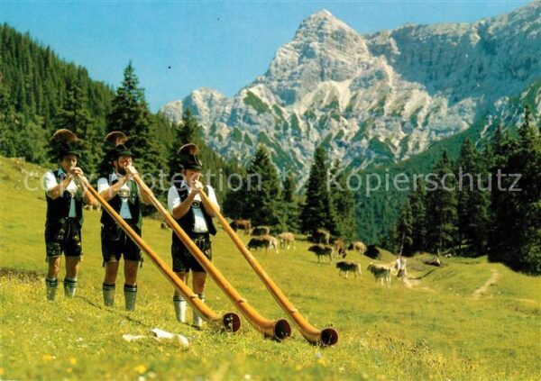 Alphorn Alphornbläser Schwangau Alpe Jägerhütte