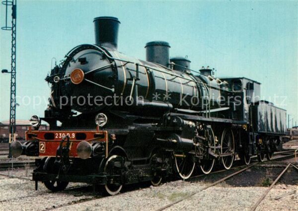 Lokomotive Locomotive 230 D 9 Musee Chemin de Fer
