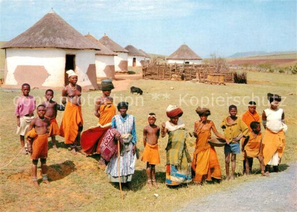 Typen Afrika Xhosa Villagers Transkei Southern-Afric