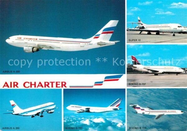 Flugzeuge Zivil Air Charter Airbus A-300 Super 10 Boein
