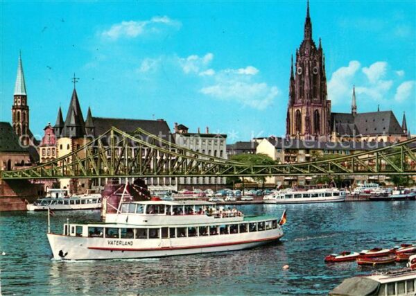 Motorschiffe Vaterland Frankfurt Eiserner Steg Dom R