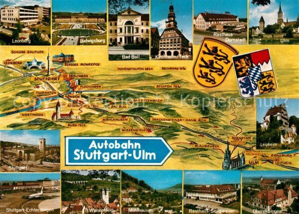 Autobahn Stuttgart-Ulm Leipheim Bad Boll Leonber