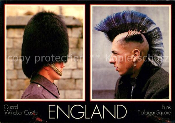 Leibgarde Wache England Guard Windsor Castle Punk Trafa