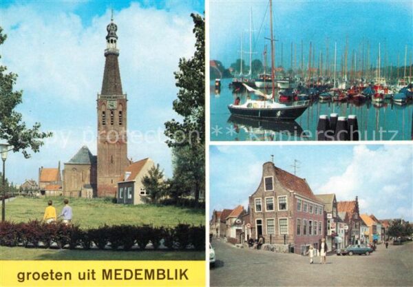 Medemblik Kirche Hafen Ortsansicht