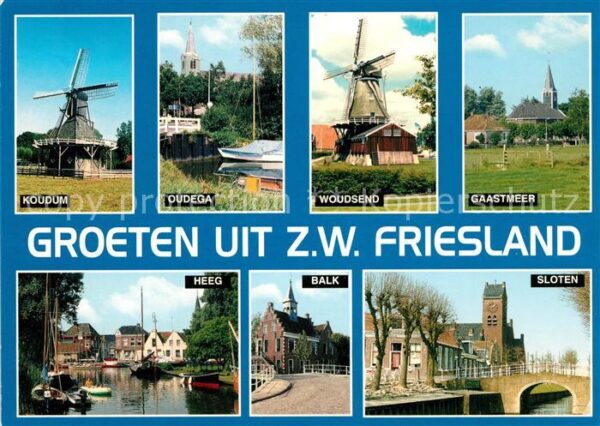 Friesland Niederlande Koudum Oudega Woudsend Gaastmeer Heeg B