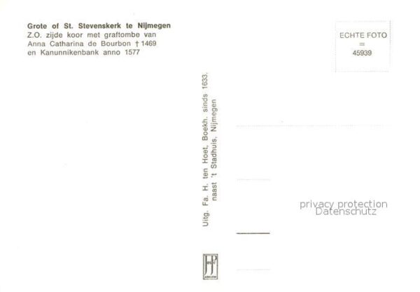 Nijmegen Stevenskerk Grab Anna Catharina de Bour – Bild 2