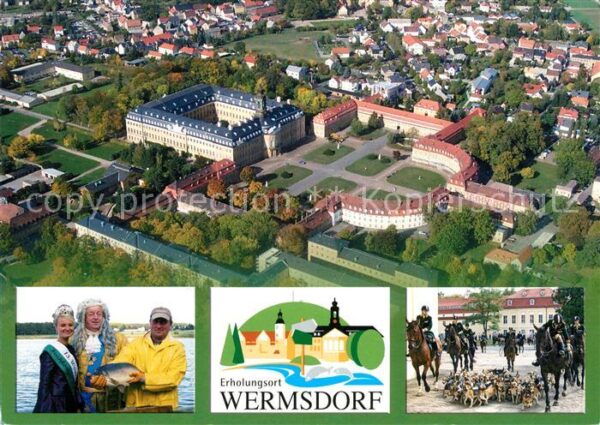 Wermsdorf Fliegeraufnahme Schlossanlage Hubertusb