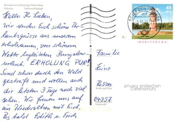 Wermsdorf Fliegeraufnahme Schlossanlage Hubertusb – Bild 2