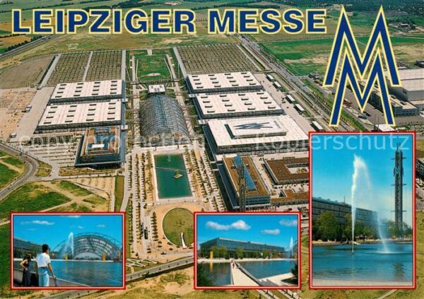 Leipzig Fliegeraufnahme Leipziger Messe