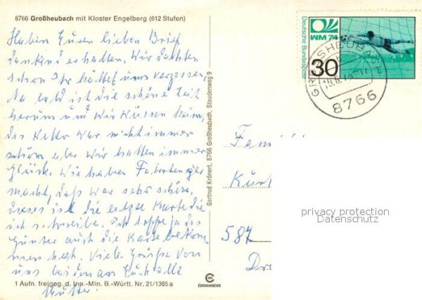 Grossheubach Kloster Engelberg Rathaus Schloss Löwen – Bild 2