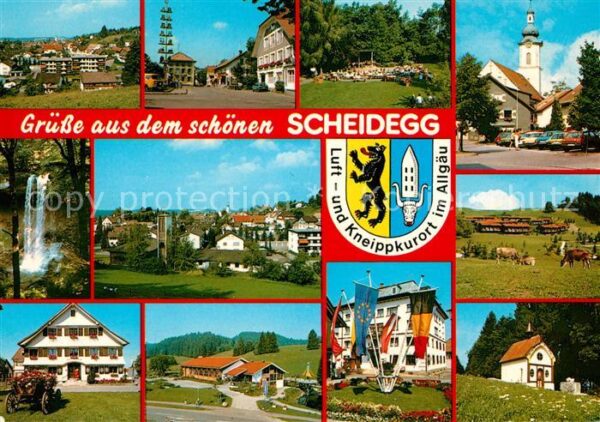 Scheidegg Allgaeu Kirche Kapelle Panoramen
