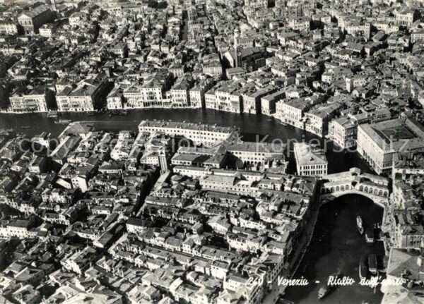 Venezia Venedig Fliegeraufnahme Rialtobrücke