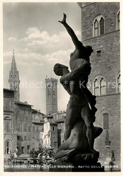 Firenze Florenz Piazza della Signoria Ratto delle Sabin